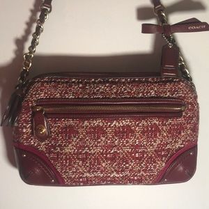Coach Berry tweed crossbody bag